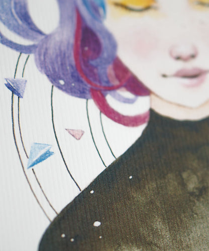 PRINT DE AQUARELA - GRIS