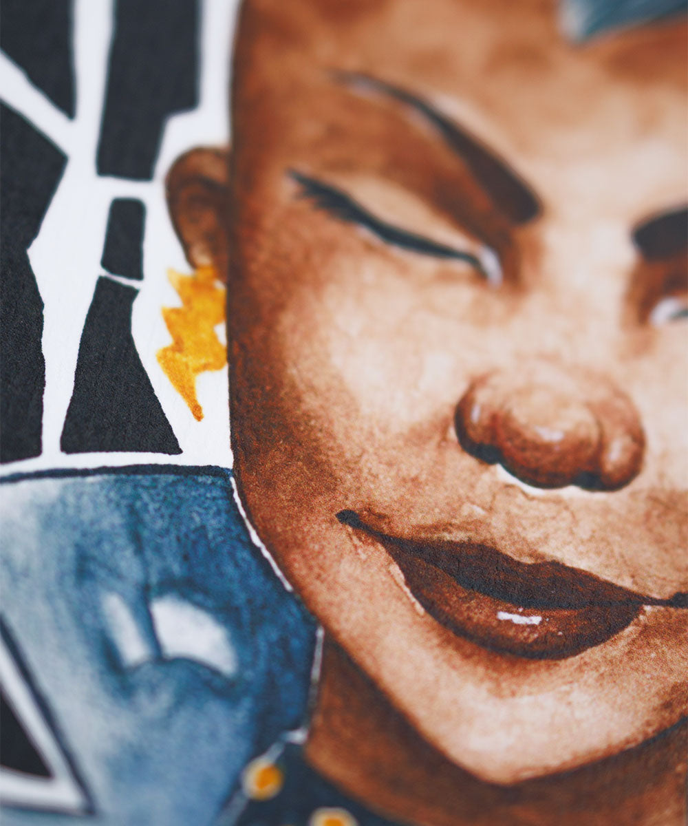 PRINT DE AQUARELA - TEMPESTADE