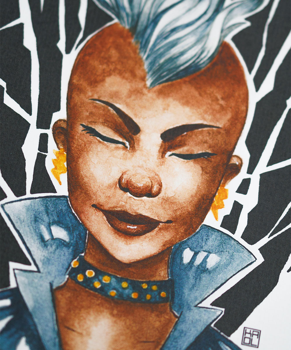 PRINT DE AQUARELA - TEMPESTADE