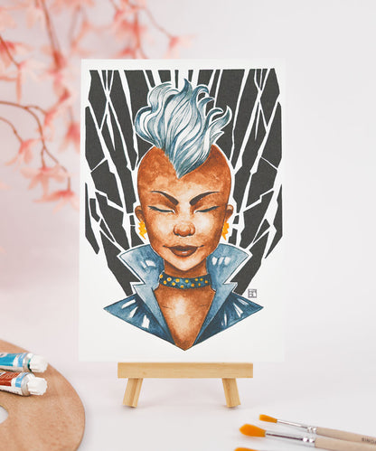 PRINT DE AQUARELA - TEMPESTADE