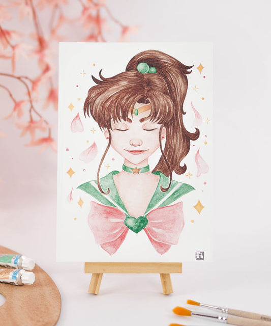PRINT DE AQUARELA - SAILOR JUPTER