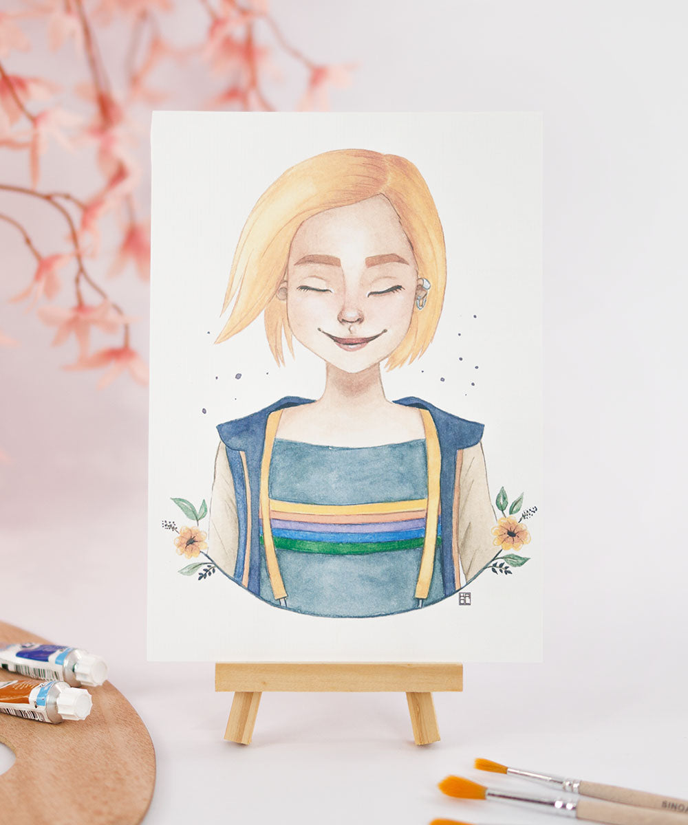 PRINT DE AQUARELA - DOCTOR