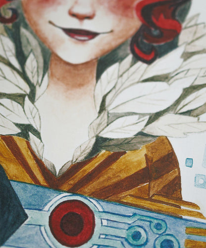 PRINT DE AQUARELA - RED