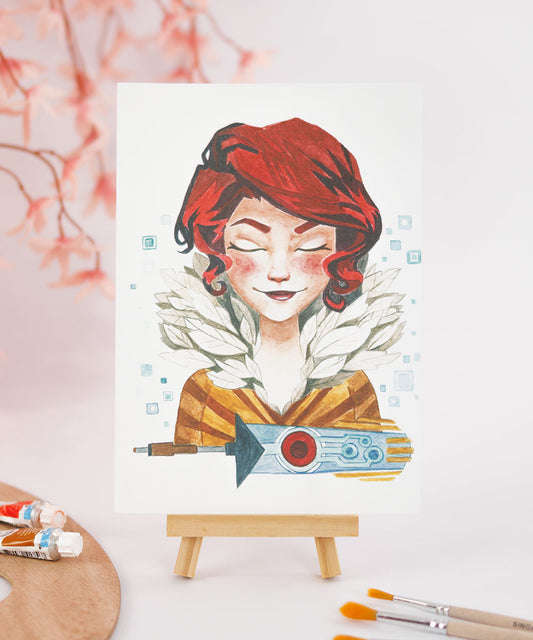 PRINT DE AQUARELA - RED