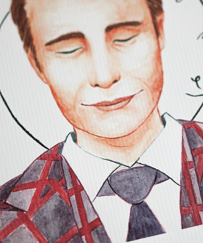 PRINT DE AQUARELA - HANNIBAL