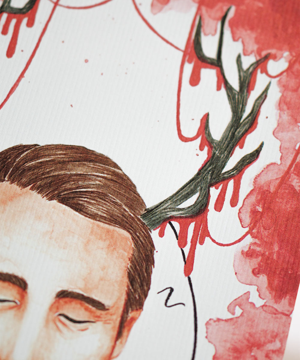 PRINT DE AQUARELA - HANNIBAL