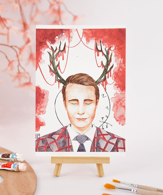 PRINT DE AQUARELA - HANNIBAL