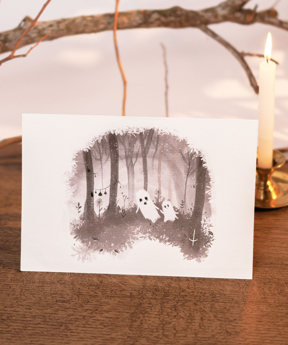 PRINT - BELLS IN AN OLD FOREST