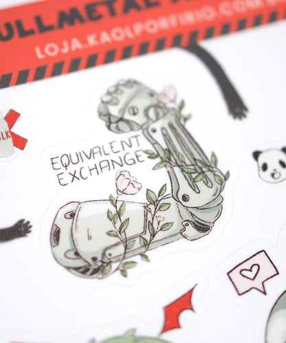 CARTELA DE ADESIVOS - FULLMETAL