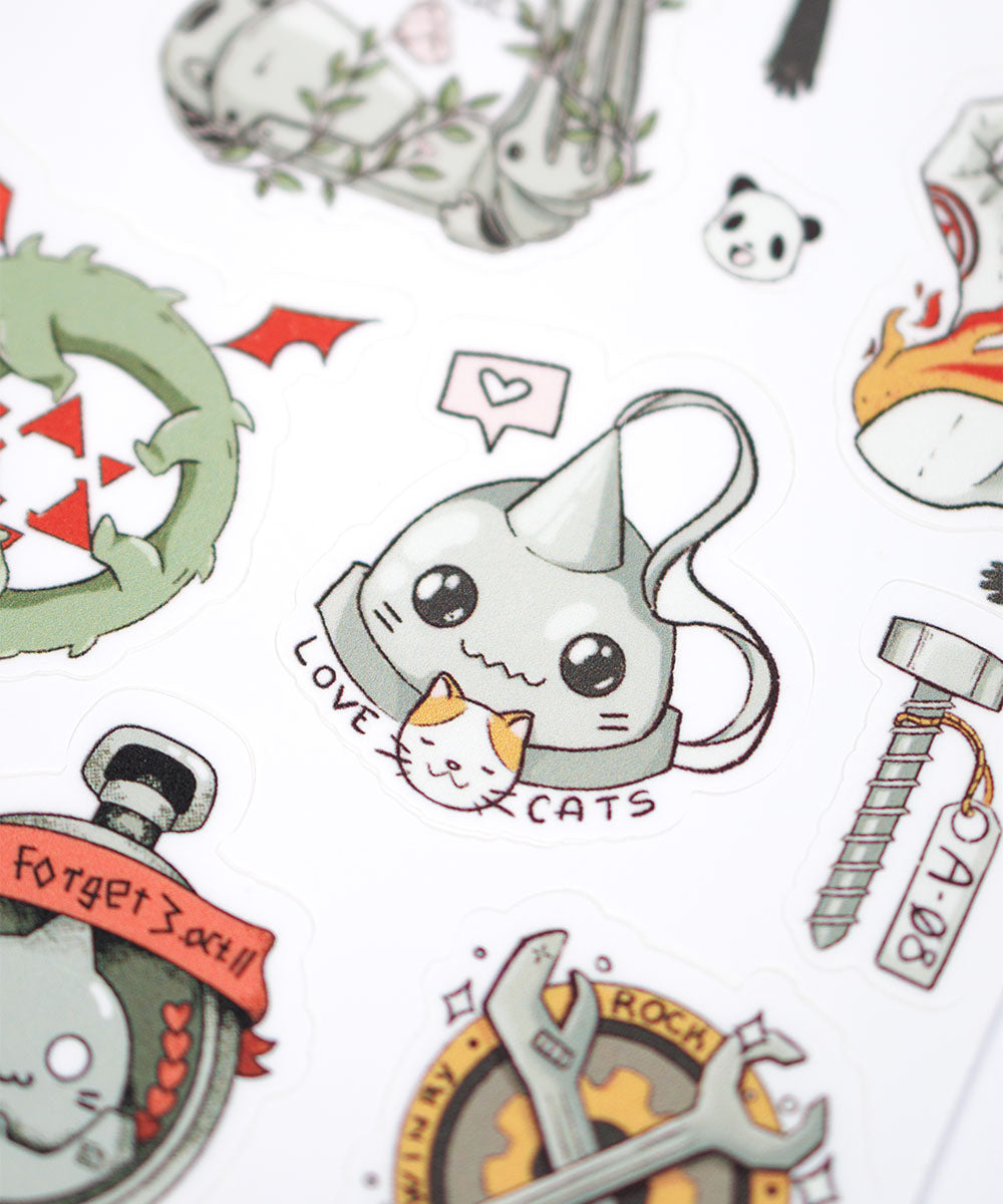 CARTELA DE ADESIVOS - FULLMETAL