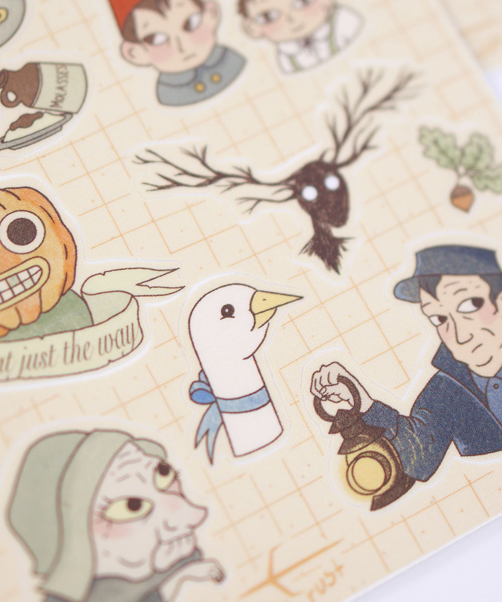 CARTELA DE ADESIVOS - OVER THE GARDEN WALL