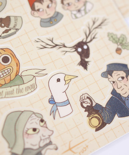CARTELA DE ADESIVOS - OVER THE GARDEN WALL