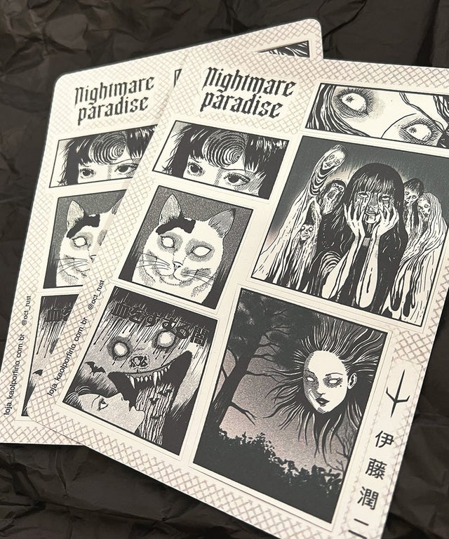 CARTELA DE ADESIVOS - NIGHTMARE PARADISE