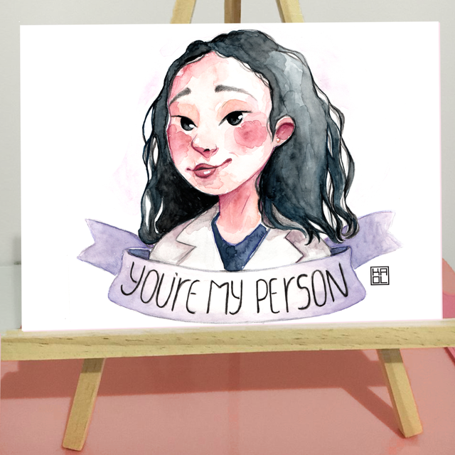 PRINT DE AQUARELA - CRISTINA YANG